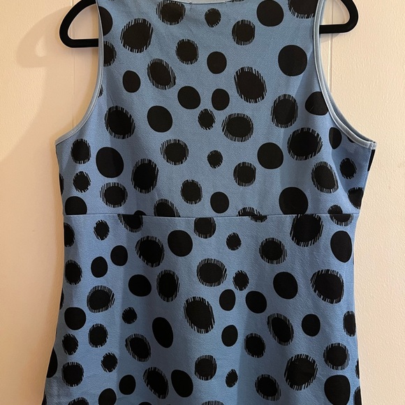EMERY ROSE 2X Blue with Black Polkadots Tank - Picture 3 of 5